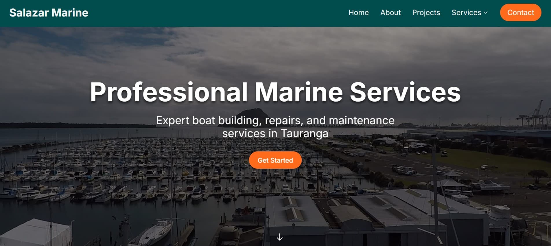 Salazar Marine Website project thumbnail